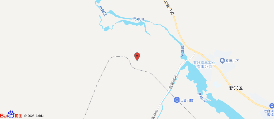 原站位置静态地图：七台河市新兴区